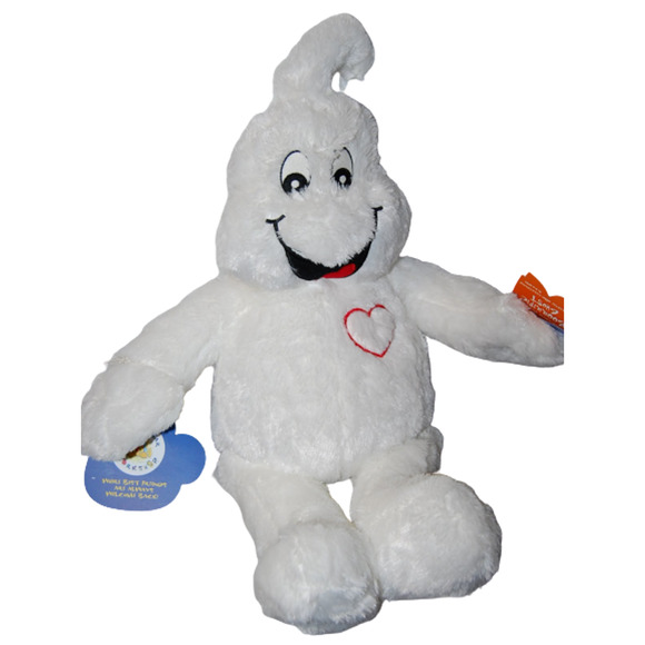 Build-A-Bear 2014 Spooky Boo-Rific White Ghost with Heart Plush - Picture 3 of 5